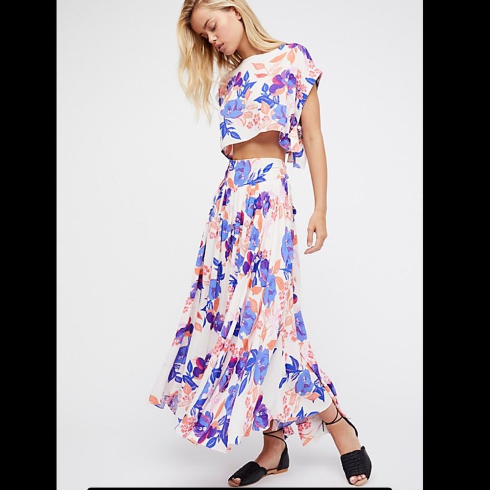Free People sundown set floral print
